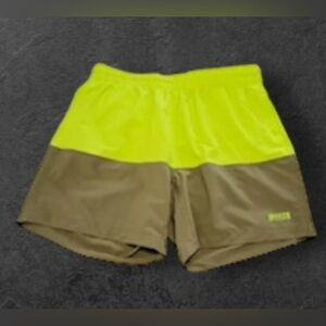 NWT Duluth Trading Co. Swim Trunks Men’s  Green Brown Board Shorts Liner